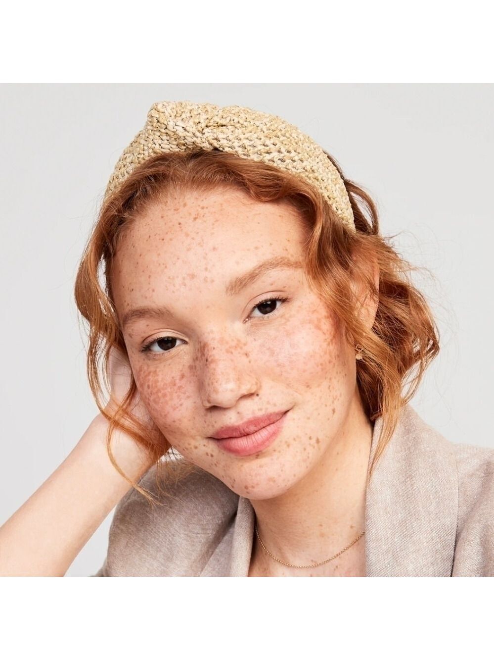 Old Navy • Rattan Fabric Covered Knot Headband